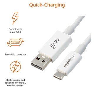 Foto 6 | Cable Adaptador Amazon Basics Usb-c A Usb-a 3.1 Gen 2 De 3 Pies - Venta Internacional.
