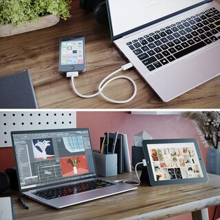 Foto 3 | Cable Adaptador De 30 Pines A Usb C Para Iphone, Ipad, Ipod De 1 M, Blanco - Venta Internacional.