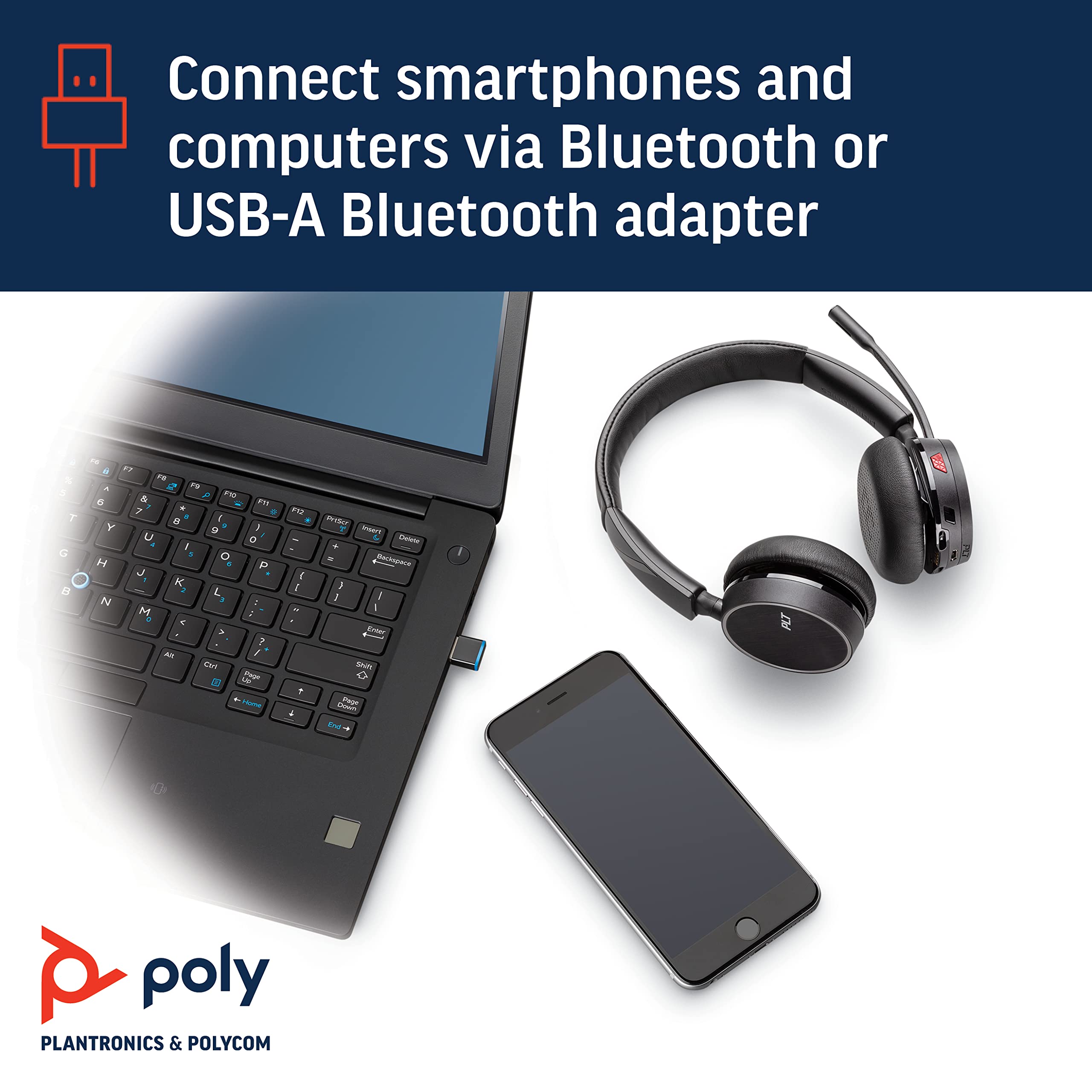Foto 4 pulgar | Soporte de Carga para Auriculares Poly Voyager 4210 Ucbt600 Uc Ms Teams - Venta Internacional