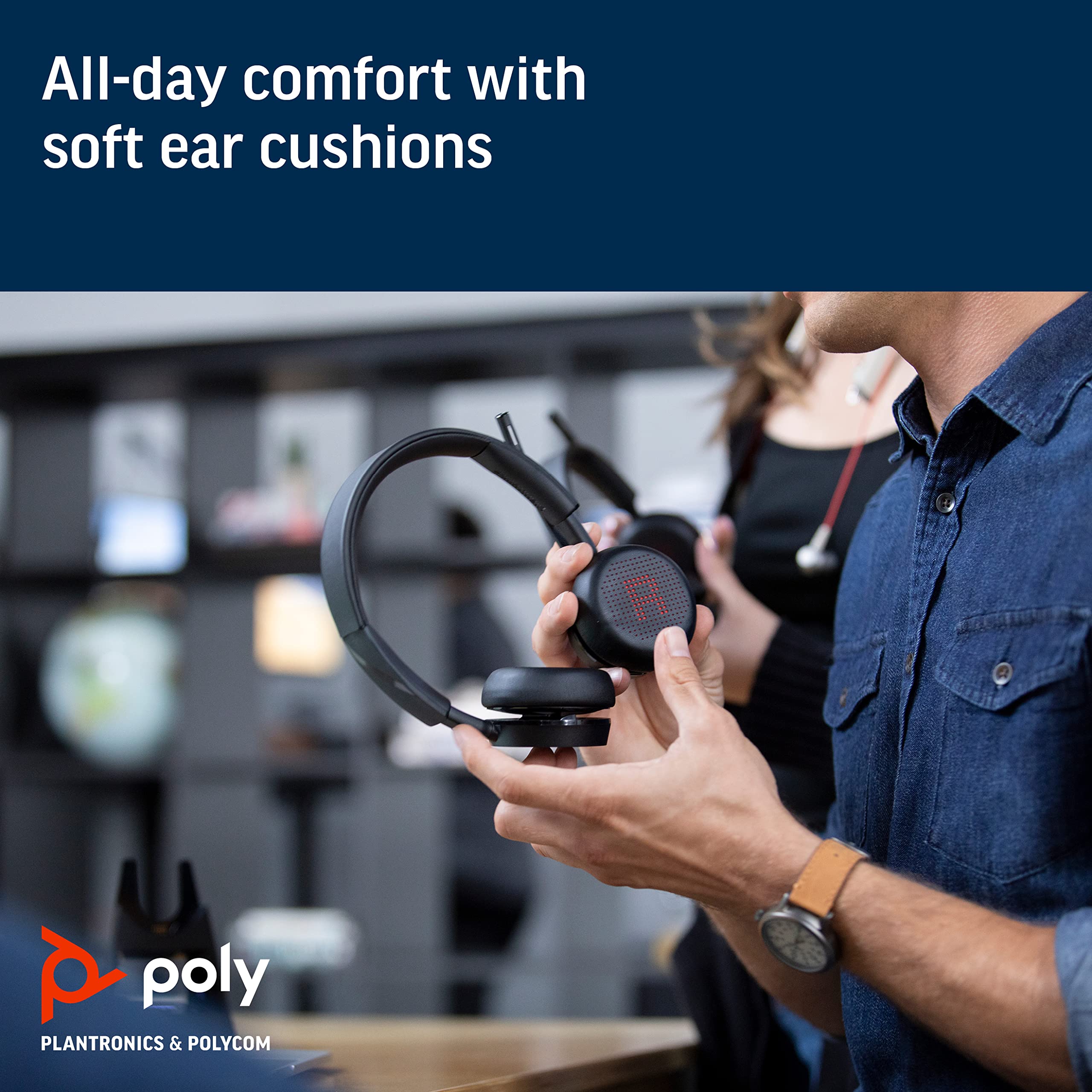 Foto 7 pulgar | Soporte de Carga para Auriculares Poly Voyager 4210 Ucbt600 Uc Ms Teams - Venta Internacional