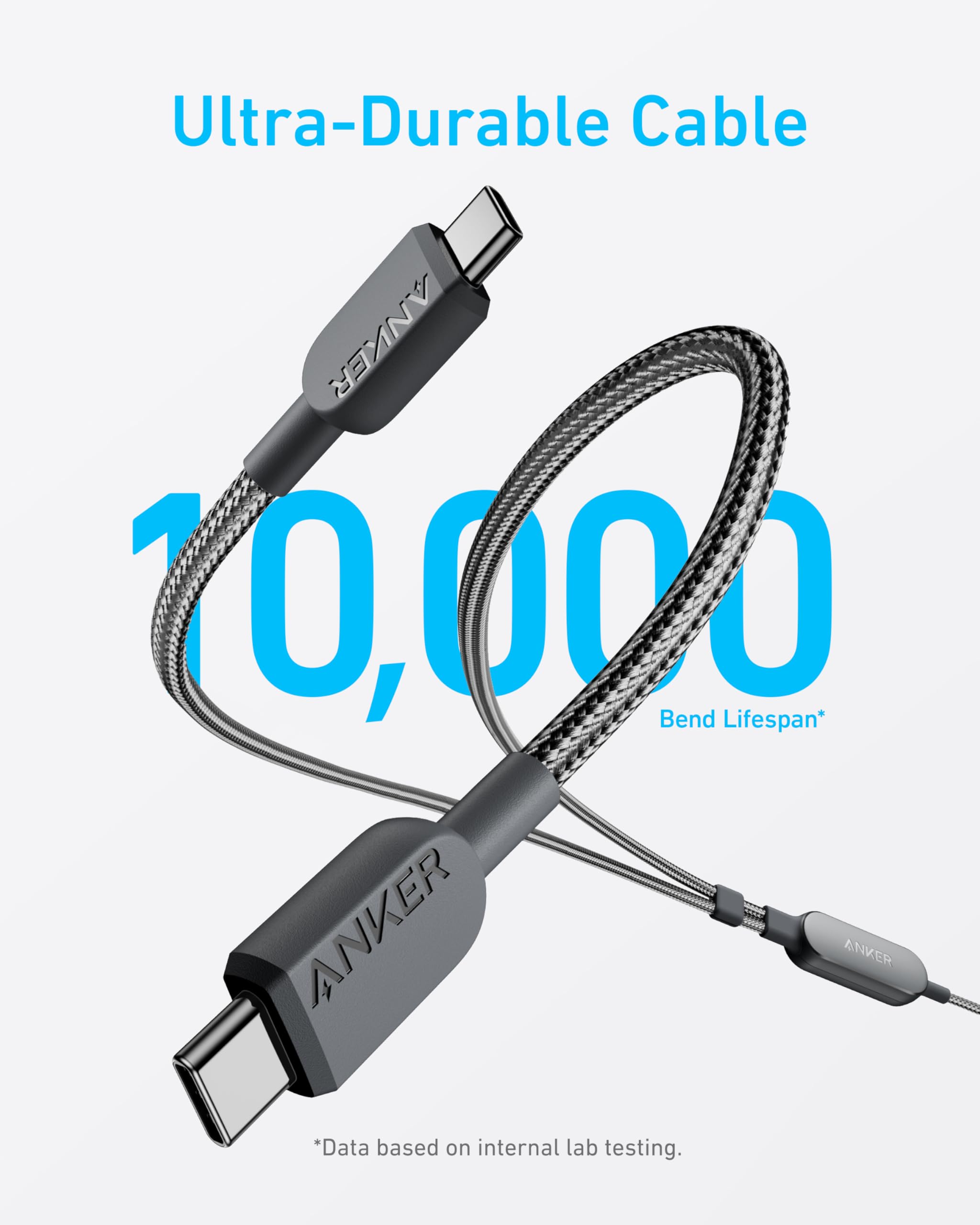 Foto 6 pulgar | Cable USB C Anker 2 en 1 140 W Carga Rápida 6 Pies - Venta Internacional