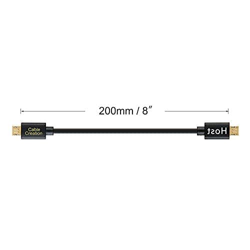 Foto 7 pulgar | Cable Corto Cablecreation De Micro Usb A Micro Usb Otg De 20 Cm - Venta Internacional.