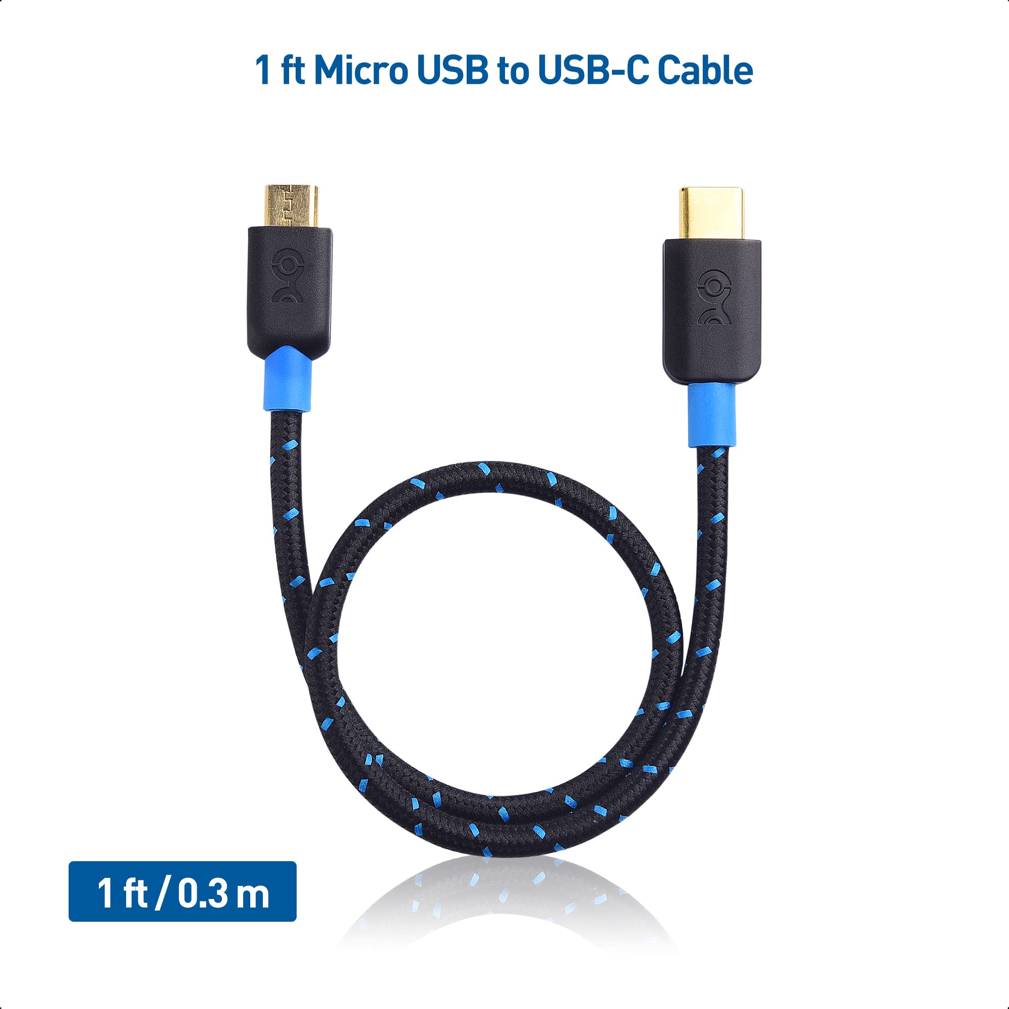 Foto 8 pulgar | Cable Usb C A Micro Usb Matters, Trenzado, 30 Cm, Negro - Venta Internacional.