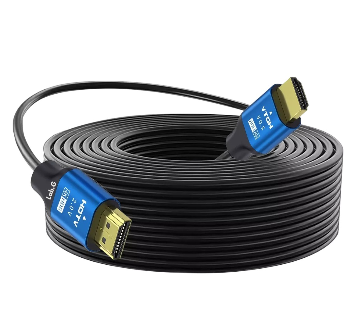 Foto 2 pulgar | Cable 10 Metros 4k Blindado Uso Rudo Alta Calidad Negro Azul