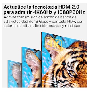 Foto 5 | Cable 10 Metros 4k Blindado Uso Rudo Alta Calidad Negro Azul