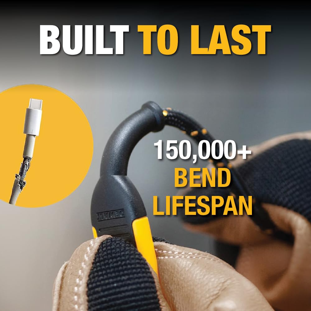 Foto 7 pulgar | Cable Usb A A Lightning Dewalt, Reforzado, Trenzado, 2 M - Venta Internacional.