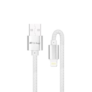 Foto 1 | Cable Trenzado De Carga Rápida Usb A A Lightning 2M Blanco D-bugg