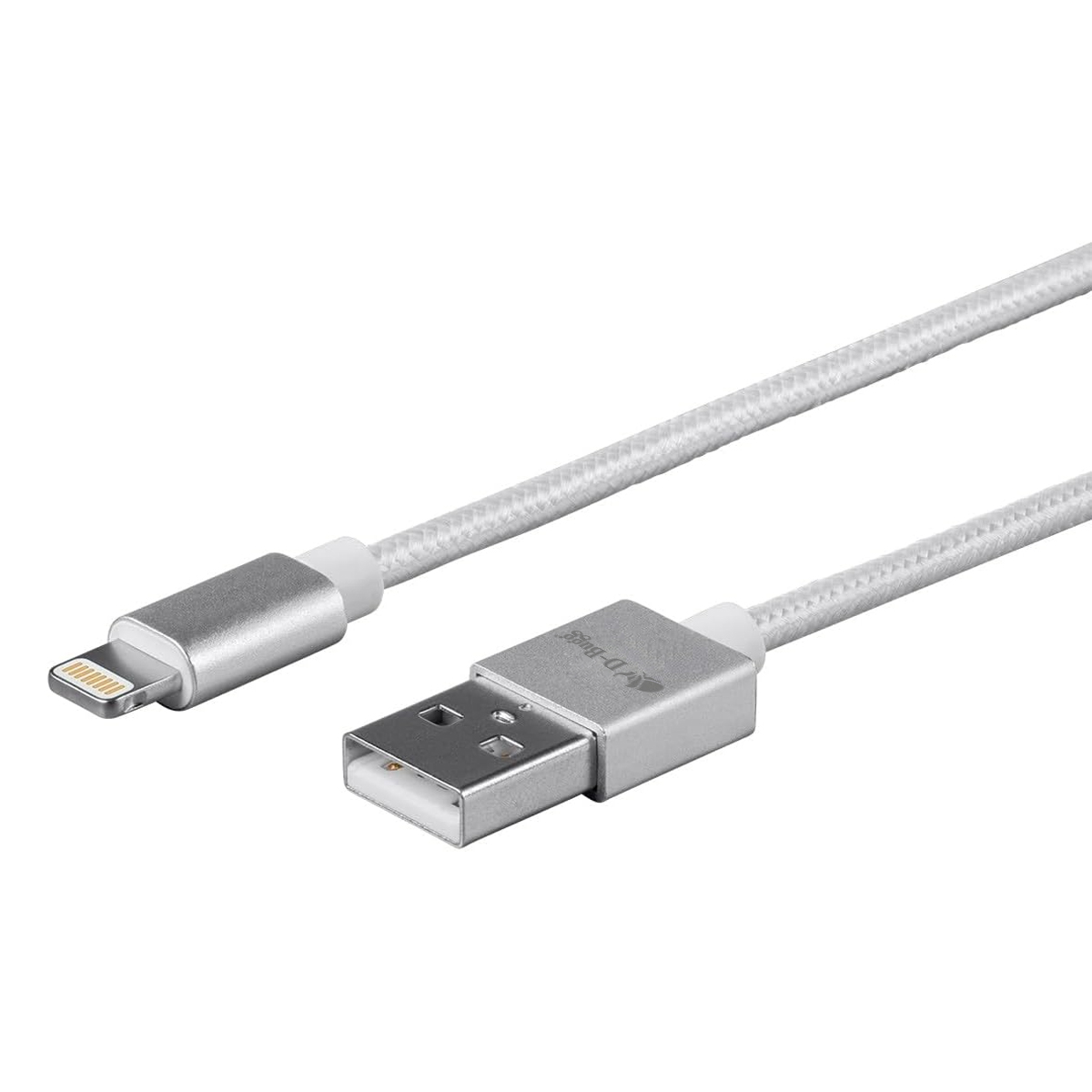 Foto 4 pulgar | Cable Trenzado De Carga Rápida Usb A A Lightning 2M Blanco D-bugg