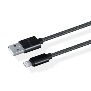 Foto 2 | Cable Trenzado De Carga Rápida Usb A A Lightning 2m Negro D-bugg