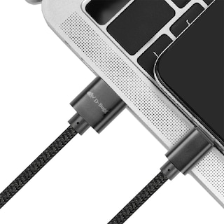 Foto 2 | Cable Trenzado De Carga Rápida Usb A A Tipo C 2m Negro D-bugg