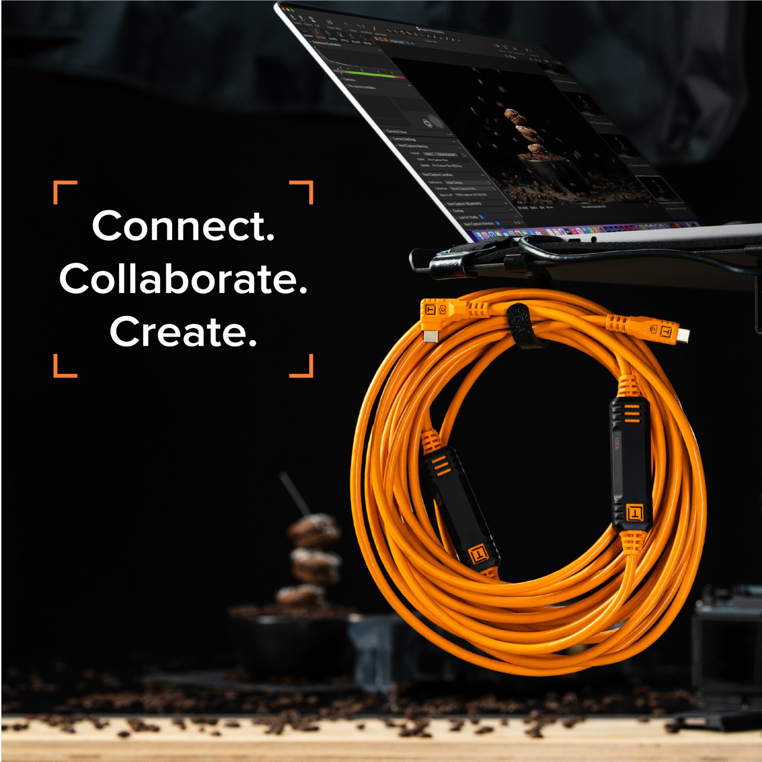 Foto 5 | Cable Tether Tools Tetherpro Optima 10g Usb 3.0 De 3 M, Naranja - Venta Internacional.