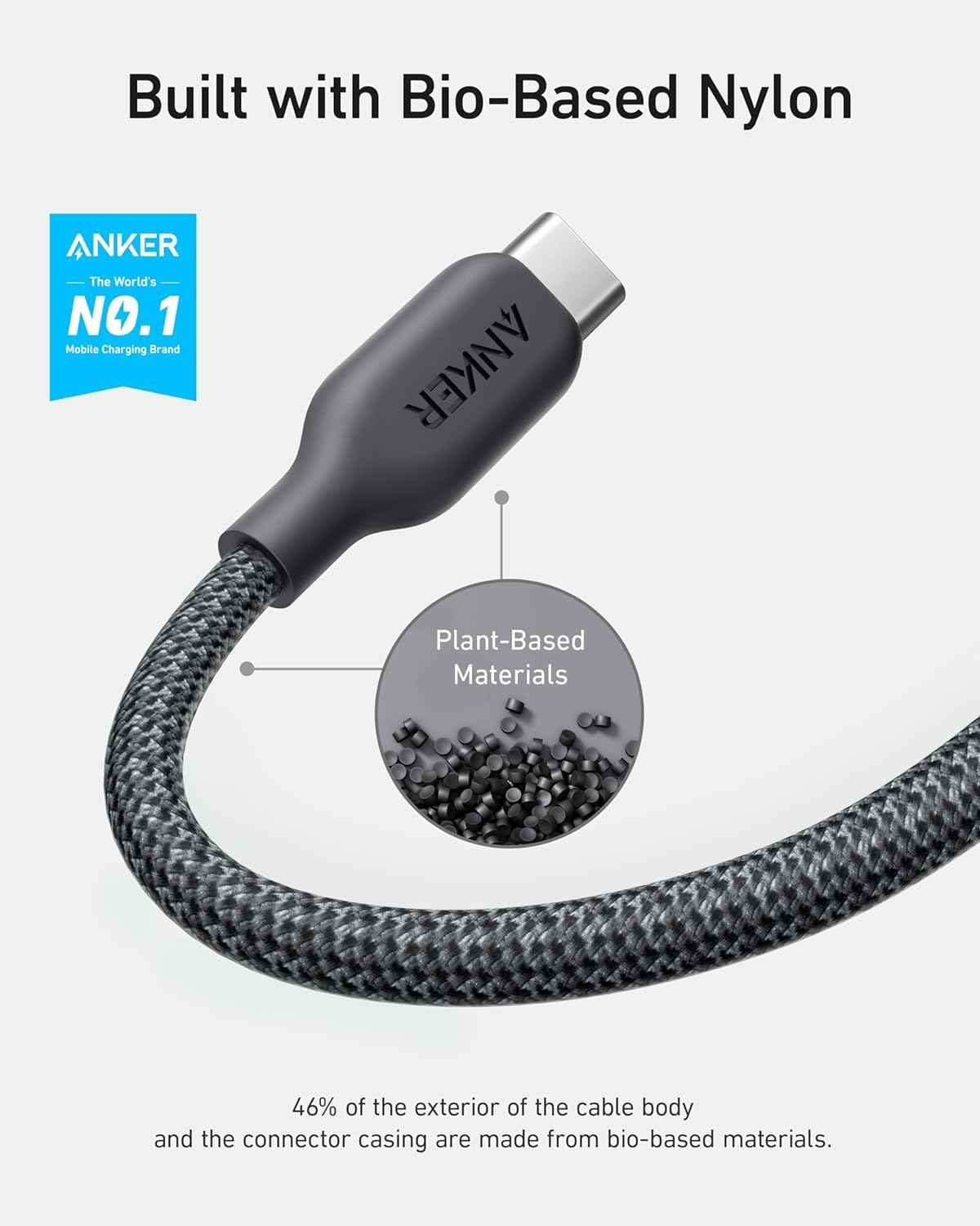 Foto 2 | Cable Anker Usb-c A Lightning 541 Biobraded De 3 M Para Iphone - Venta Internacional.