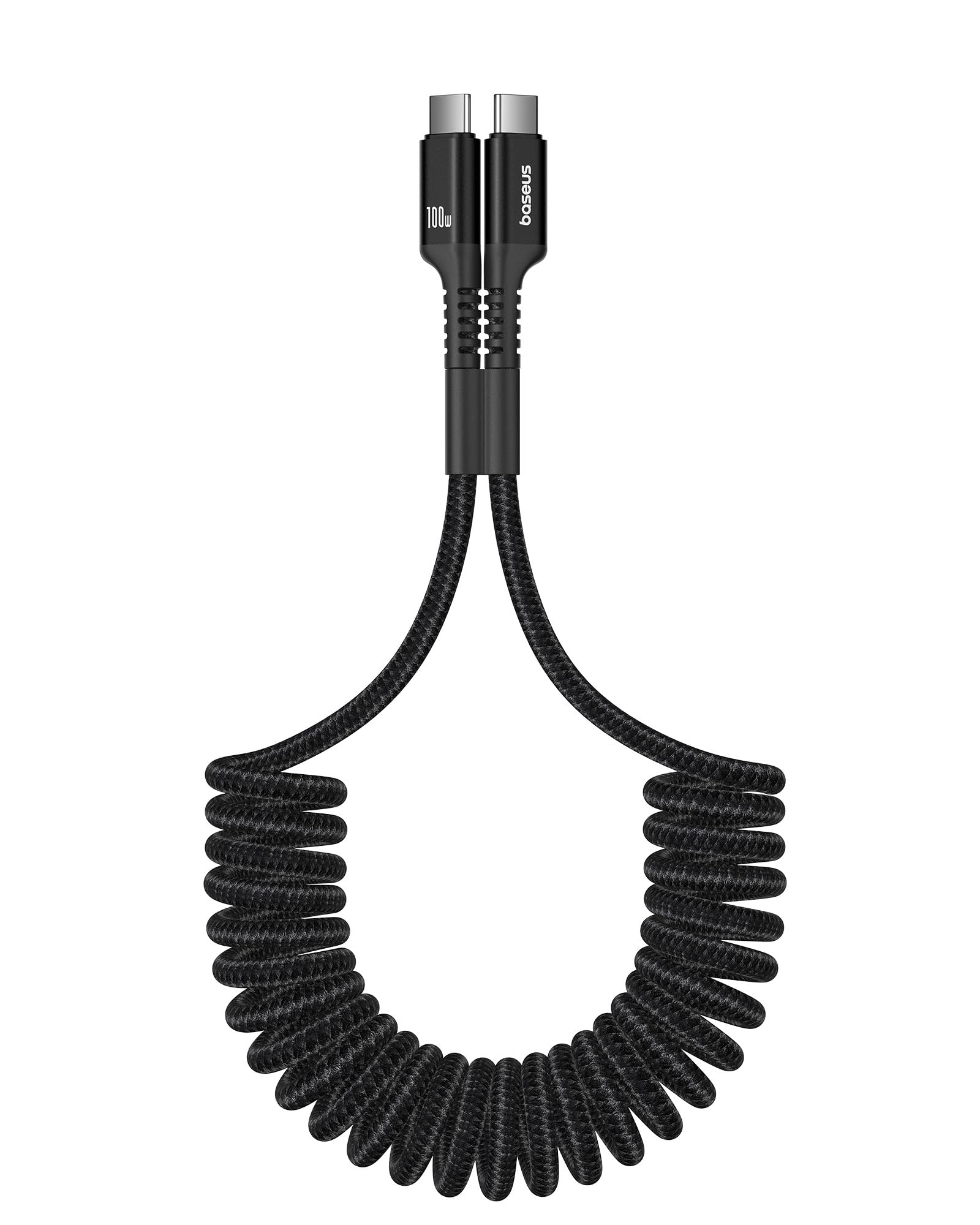 Foto 2 pulgar | Cable Usb Tipo C Baseus Retráctil En Espiral De 100 W Para Coche De 2 M - Venta Internacional.