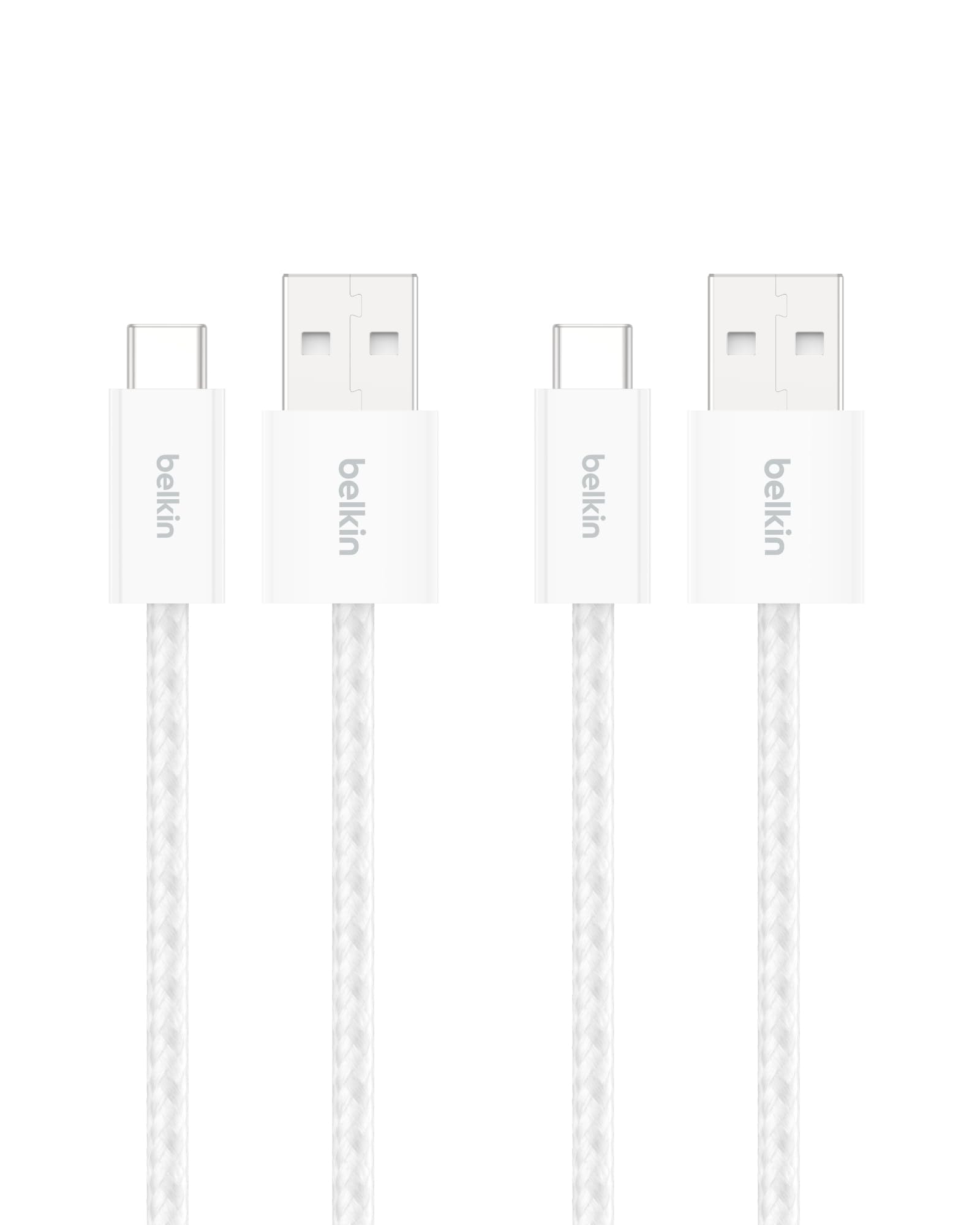 Foto 2 pulgar | Cable Usb-a A Usb-c Trenzado Belkin De 1 M, Blanco (paquete De 2) - Venta Internacional.