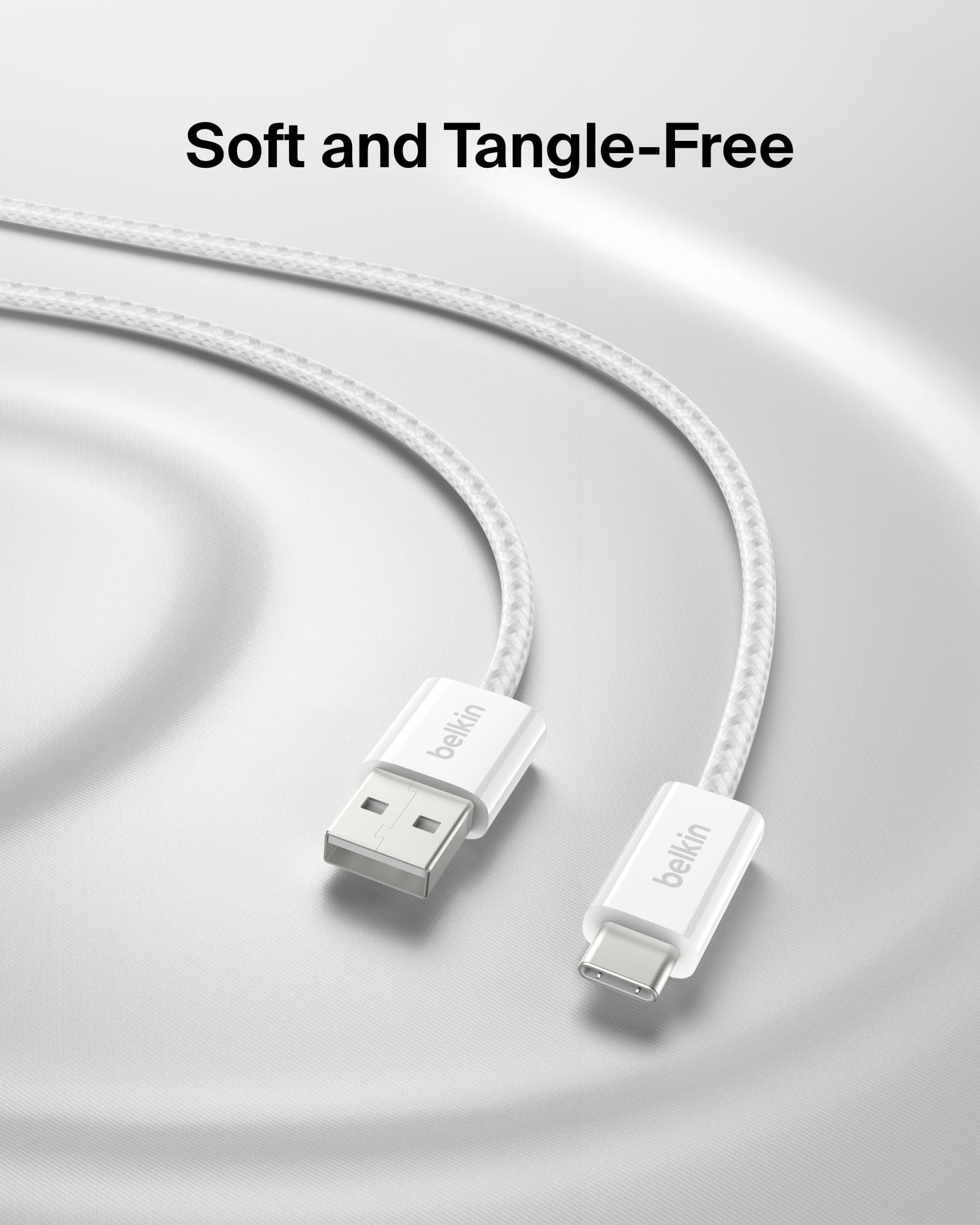 Foto 5 pulgar | Cable Usb-a A Usb-c Trenzado Belkin De 1 M, Blanco (paquete De 2) - Venta Internacional.