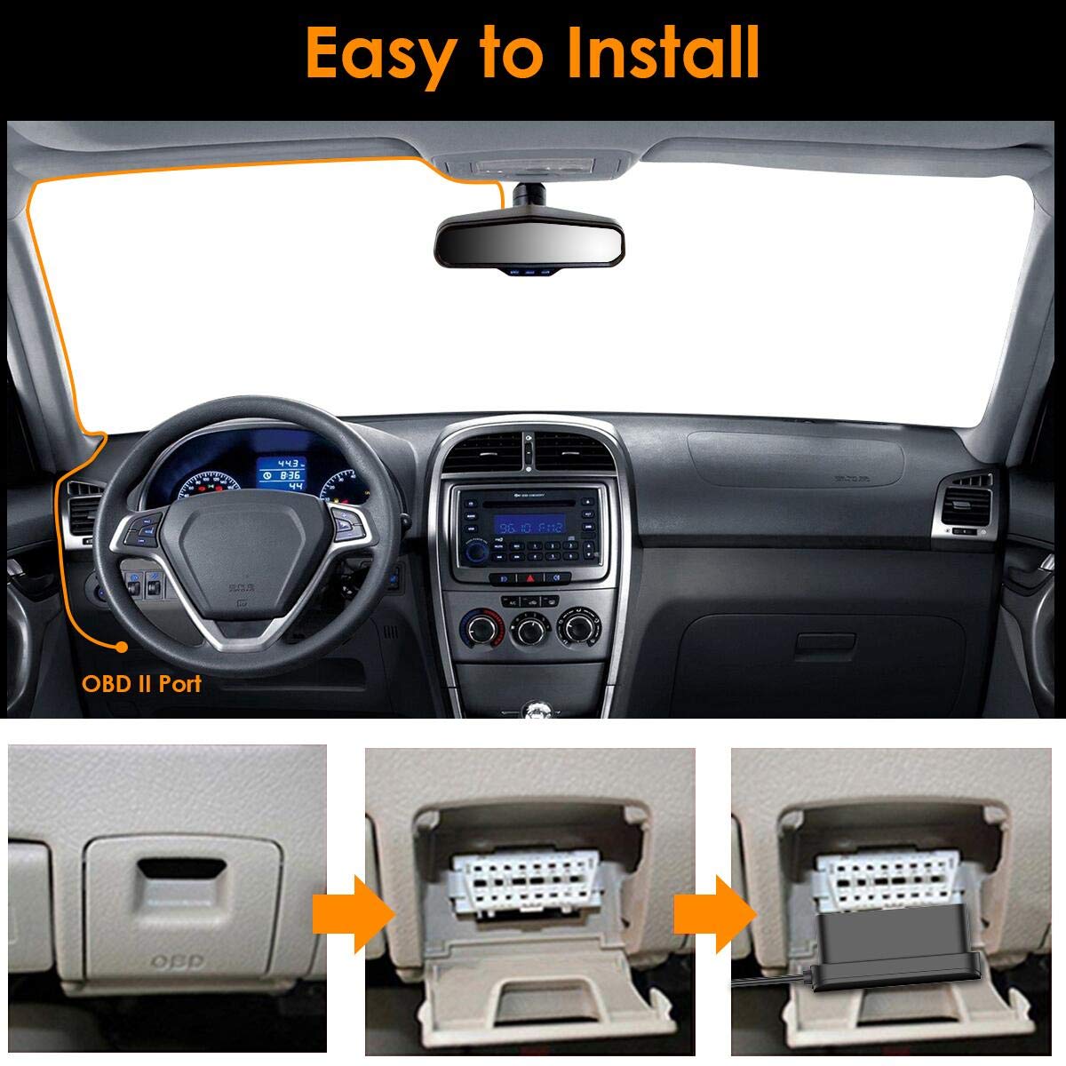 Foto 6 pulgar | Cable De Carga Vantrue Tipo C Usb Obd Hardwire De 3 M Para Dash Cams - Venta Internacional.