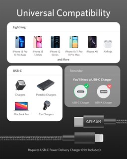 Foto 3 | Cable Usb-C Anker para iPhone-Venta Internacional