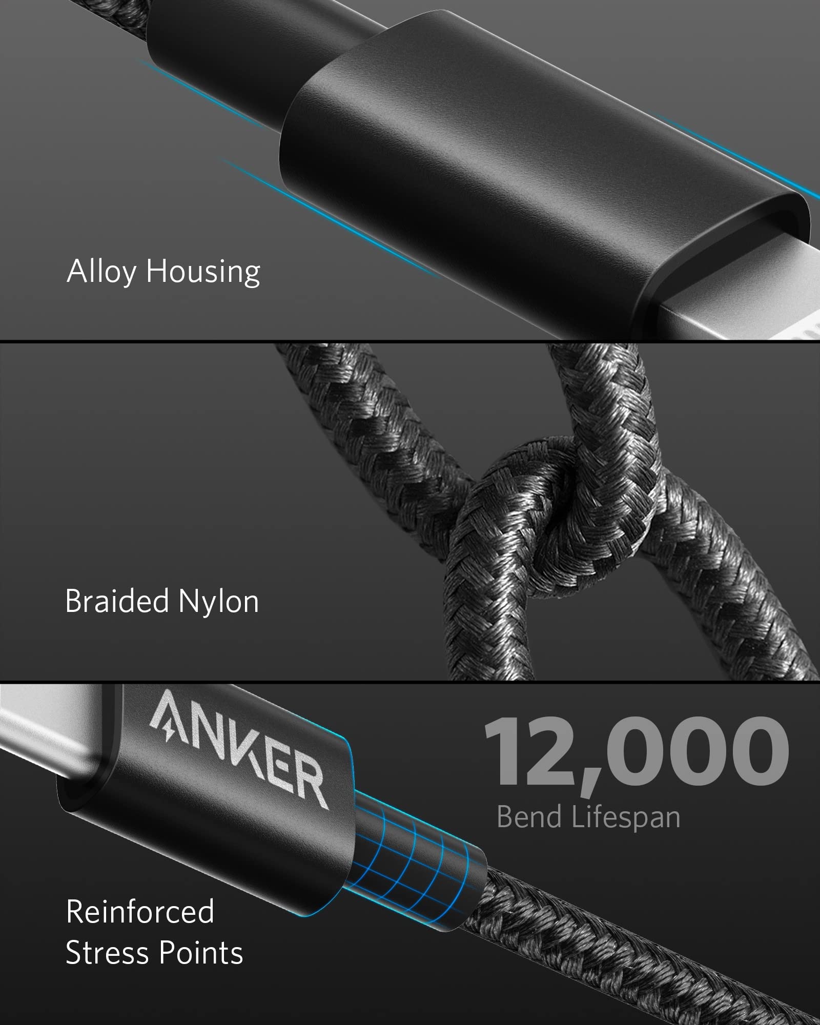 Foto 6 pulgar | Cable Usb-C Anker para iPhone-Venta Internacional