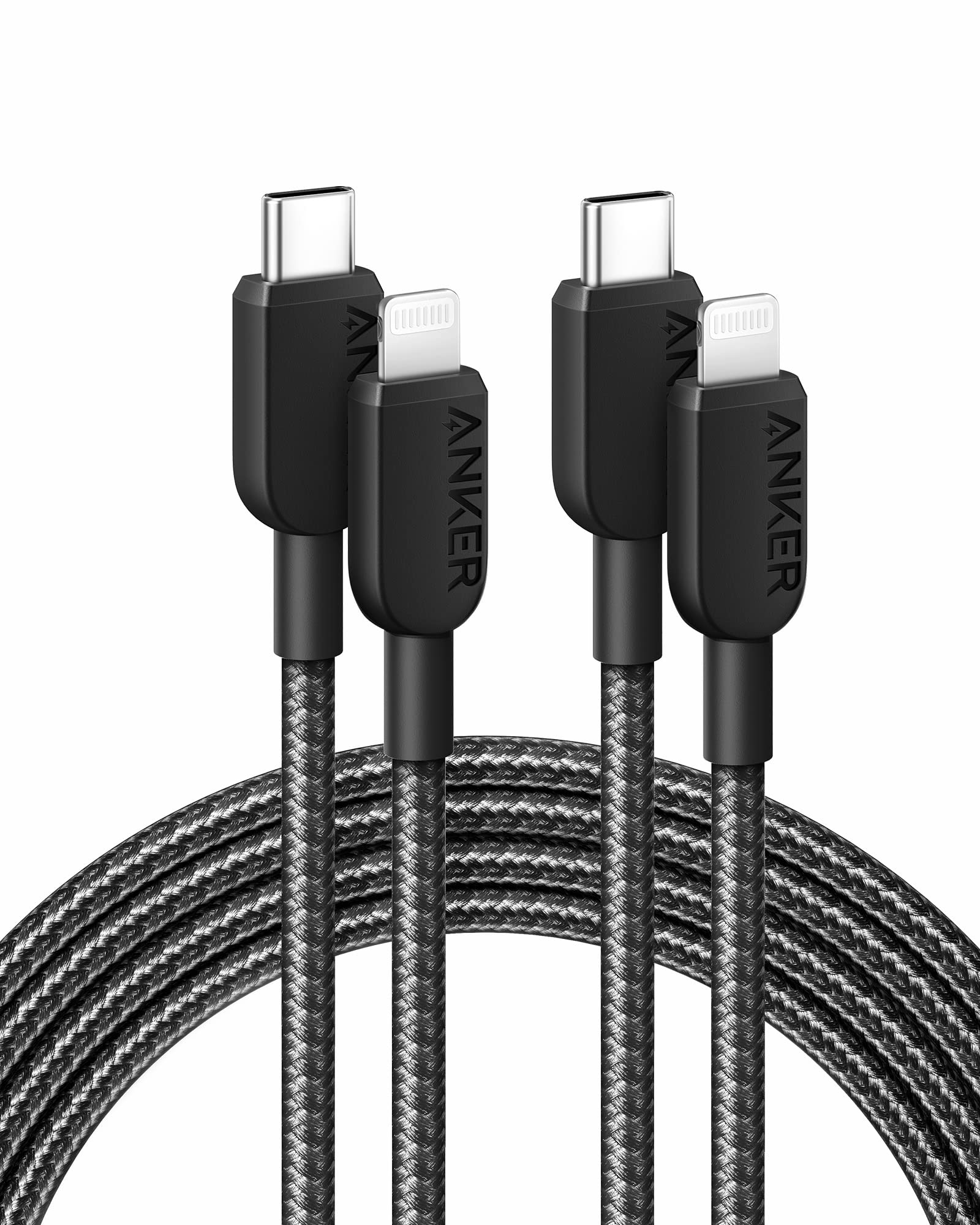 Foto 1 | Cable USB-C a Lightning Anker 6 Pies 2 Piezas - Venta Internacional