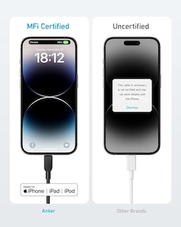 Foto 3 | Cable USB-C a Lightning Anker 6 Pies 2 Piezas - Venta Internacional