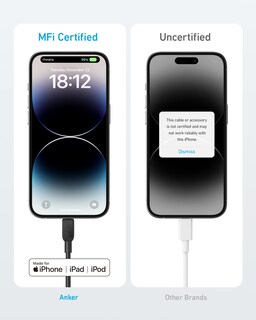 Foto 4 | Cable Usb-c a Lightning Anker 310 de 10 Pies Negro - Venta Internacional