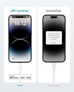 Foto 4 | Cable Usb-c a Lightning Anker 310 de 10 Pies Blanco - Venta Internacional