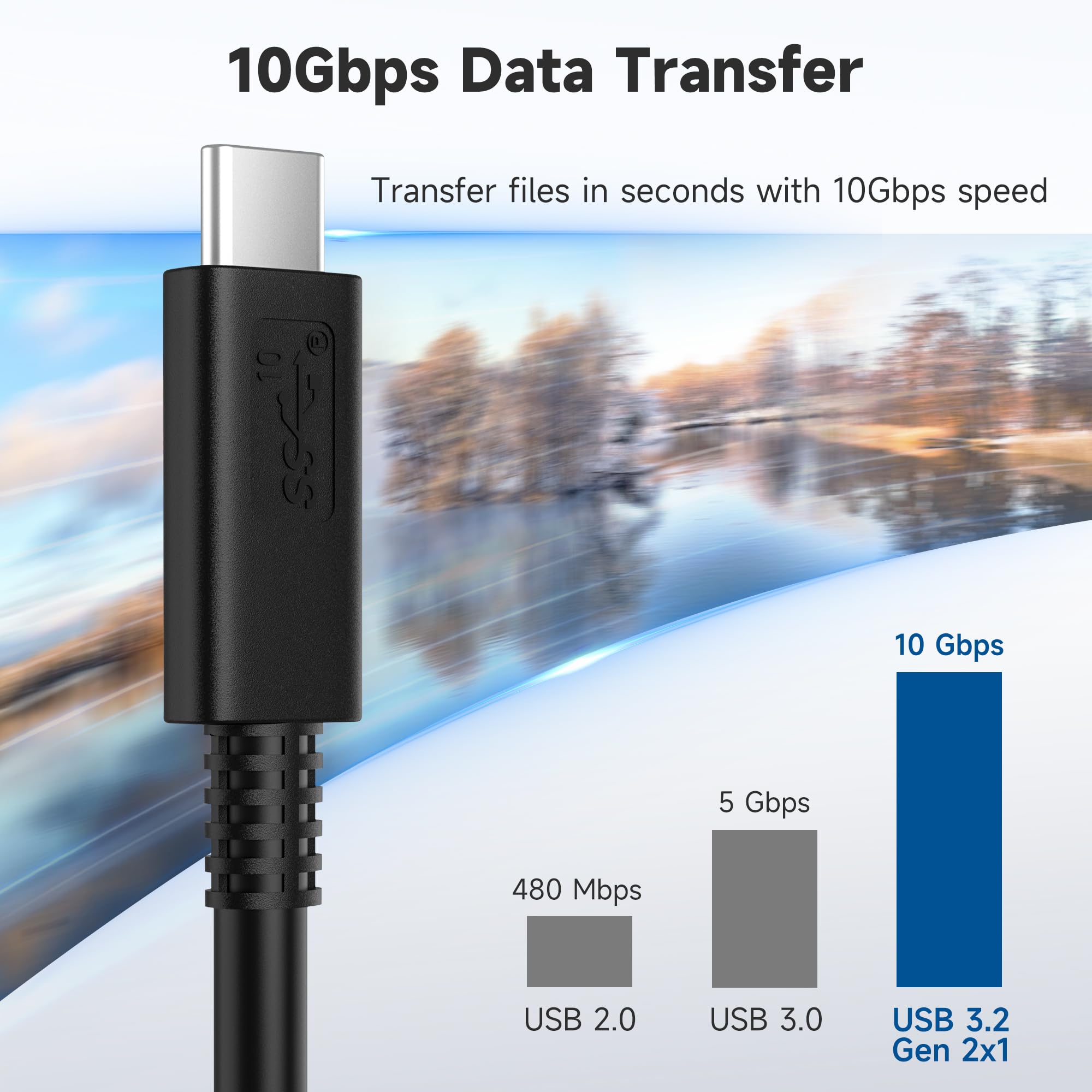 Foto 3 | Cable Matters Usb C A Usb C 10 Gbps Gen 2 1 M Negro - Venta Internacional.