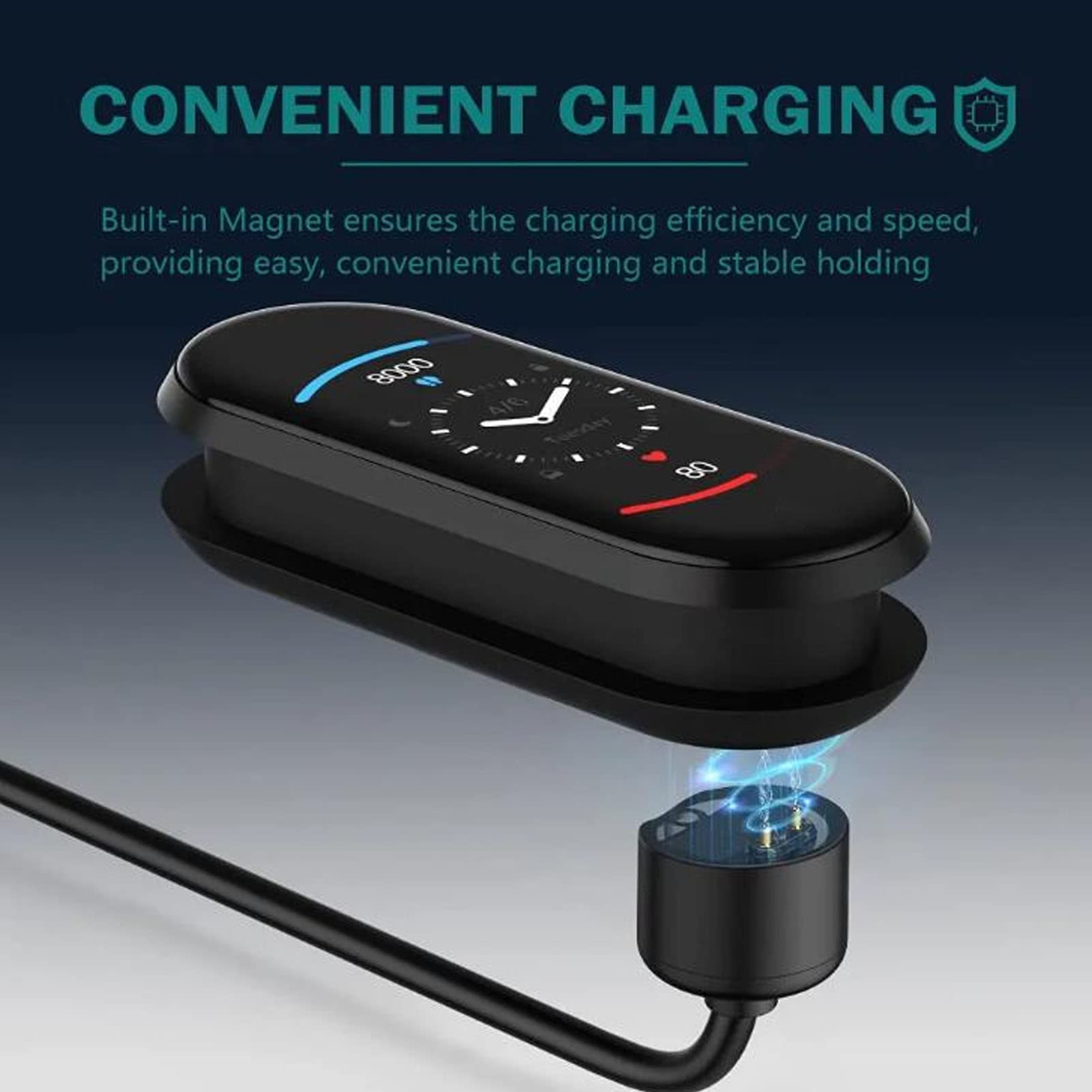 Foto 2 | Cable De Carga Para Xiaomi Mi Band Serounder Magnetic Usb De 1 M - Venta Internacional.