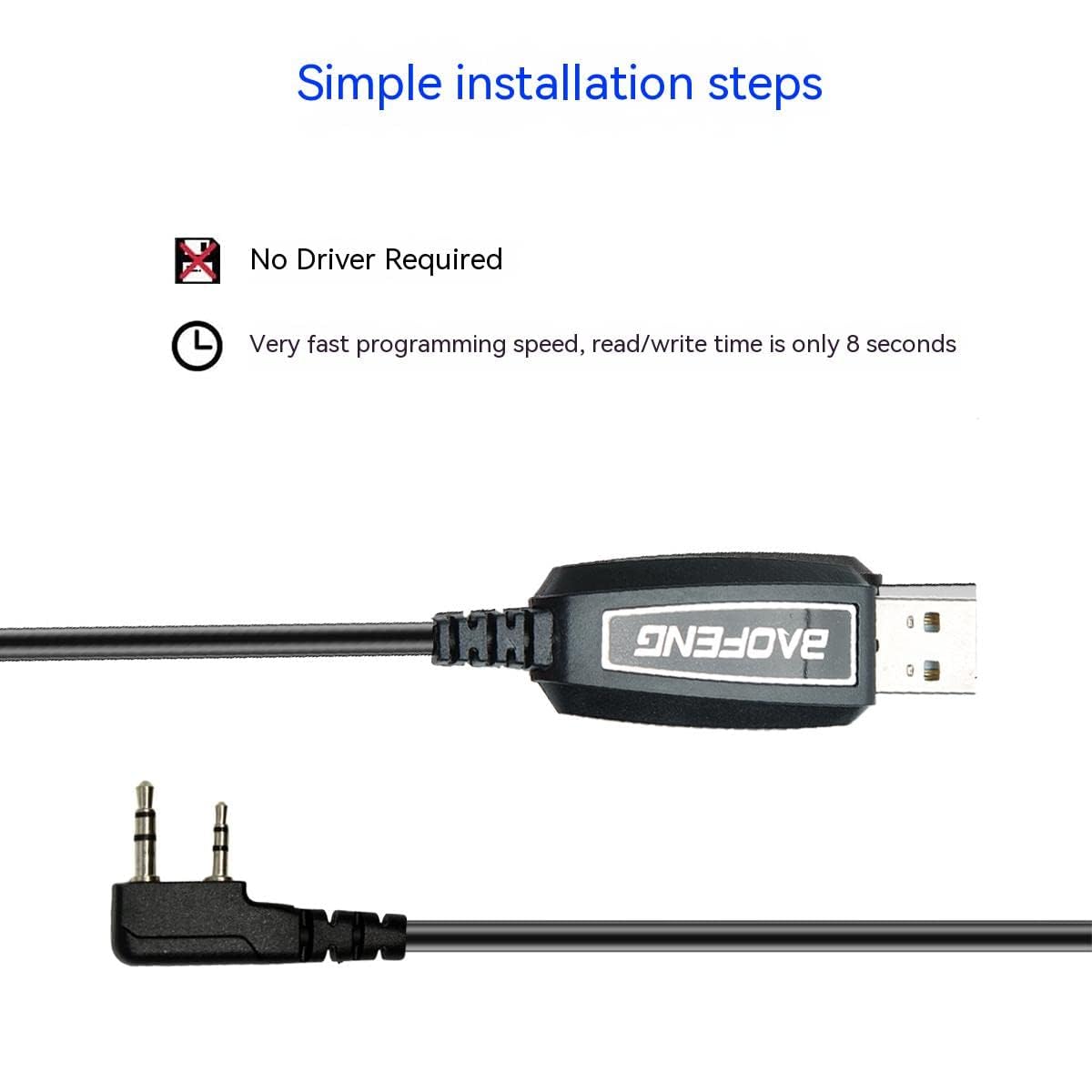 Foto 6 pulgar | Cable De Programación Baofeng Genuino Para Uv-5r, Uv-82, Bf-f8hp - Venta Internacional.