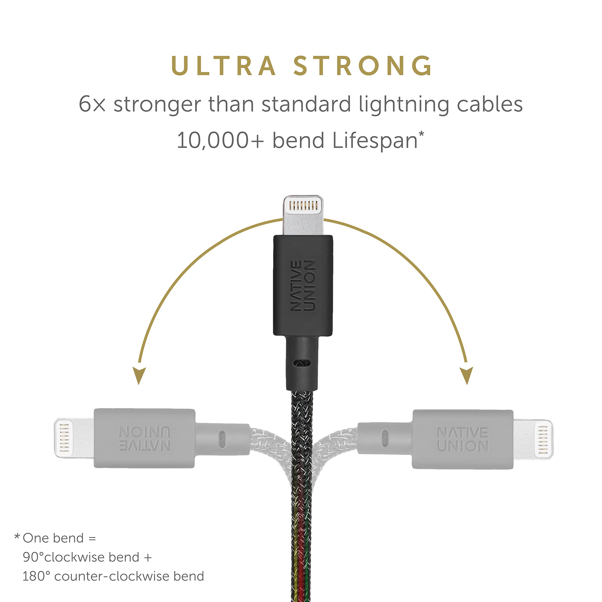 Foto 4 pulgar | Cable De Carga Native Union Belt Cable Usb-a A Lightning De 1,2 M - Venta Internacional.