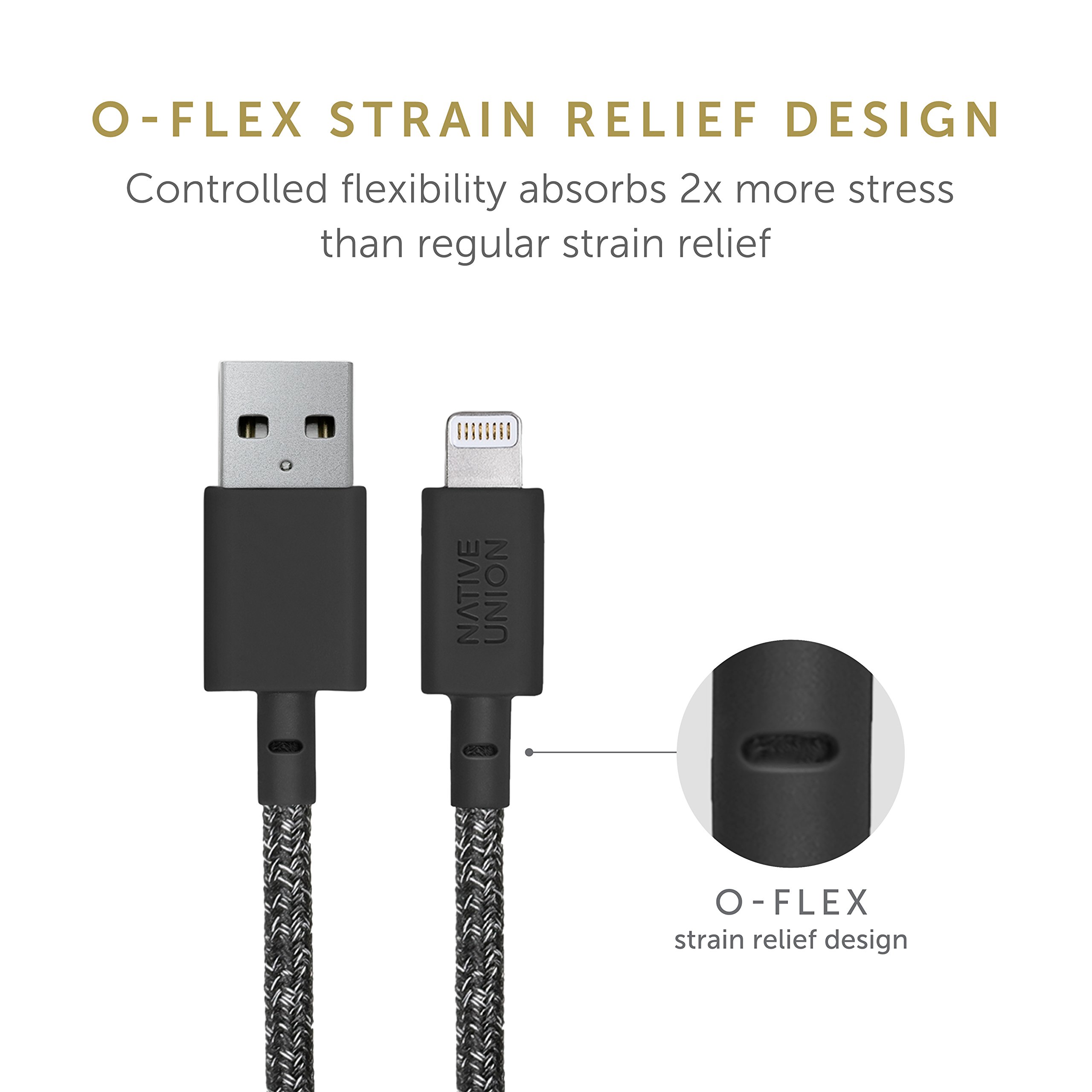 Foto 5 | Cable De Carga Native Union Belt Cable Usb-a A Lightning De 1,2 M - Venta Internacional.