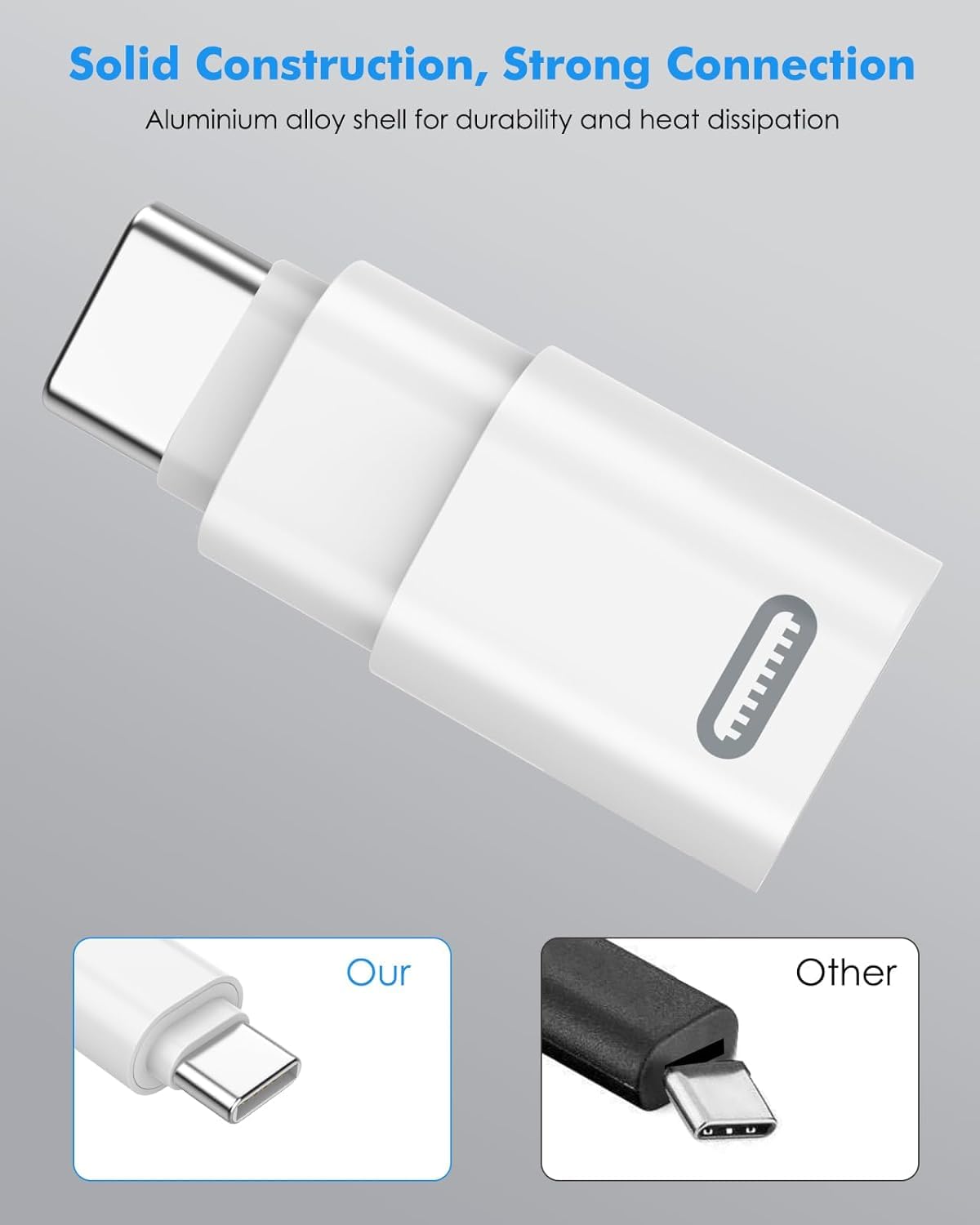 Foto 6 pulgar | Adaptador Esbeecables Lightning A Usb C Para Iphone 16, Paquete De 2 - Venta Internacional.