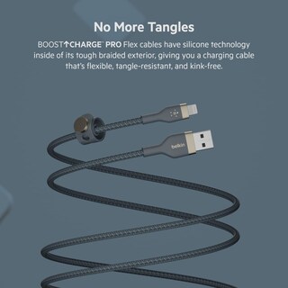 Foto 6 | Cable De Carga Belkin Boostcharge Pro Flex De 2 M Para Iphone Blue - Venta Internacional.
