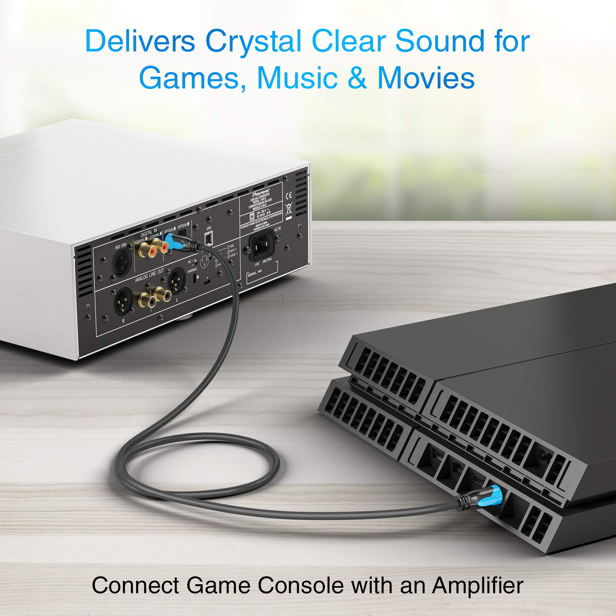 Foto 7 | Cable Toslink De Audio Óptico Digital Bluerigger De 25 M - Venta Internacional.