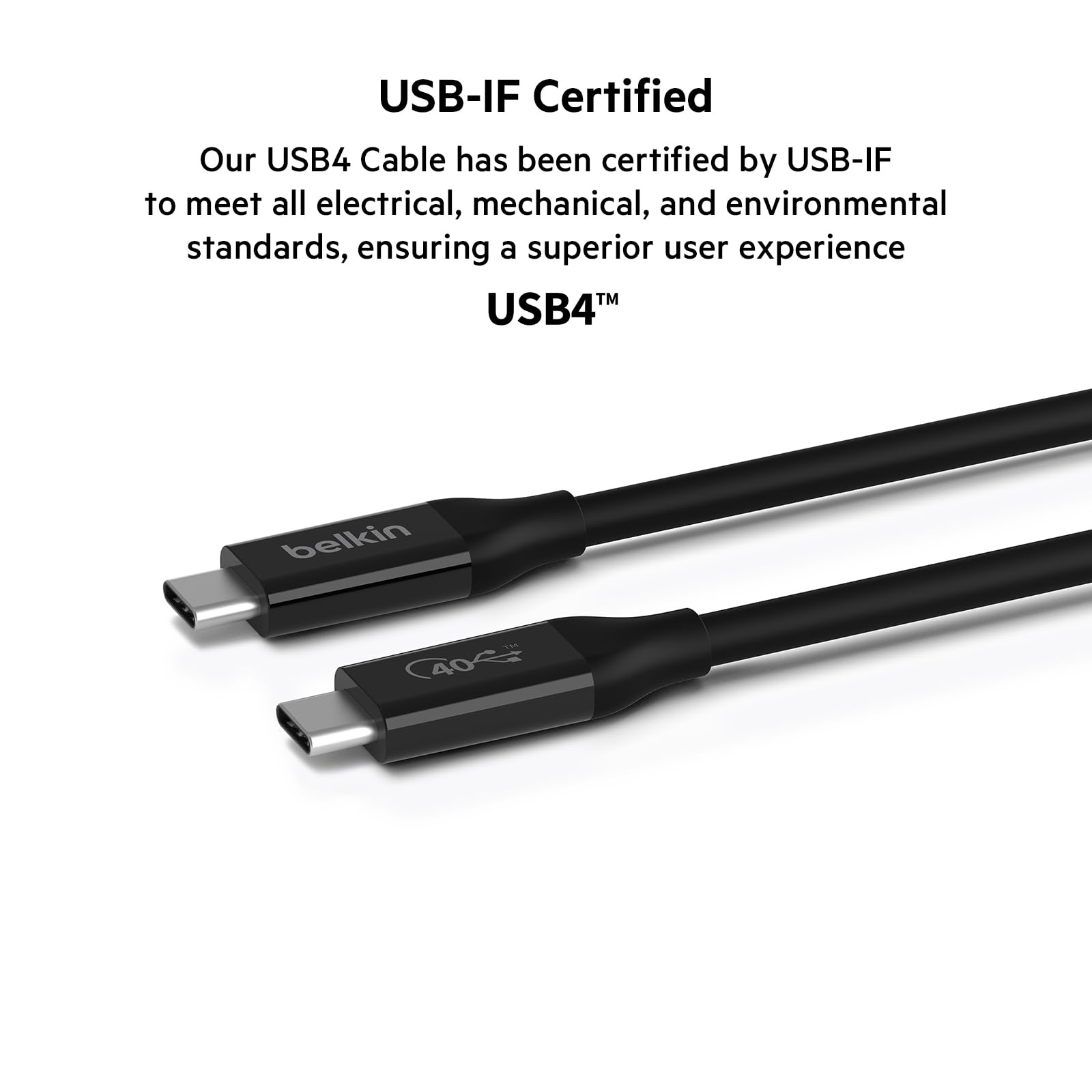 Foto 3 pulgar | Cable Thunderbolt 4 Belkin De 1 M, Usb-c A Usb-c, 100 W De Potencia - Venta Internacional.
