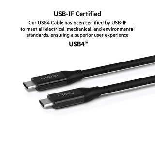 Foto 2 | Cable Thunderbolt 4 Belkin De 1 M, Usb-c A Usb-c, 100 W De Potencia - Venta Internacional.