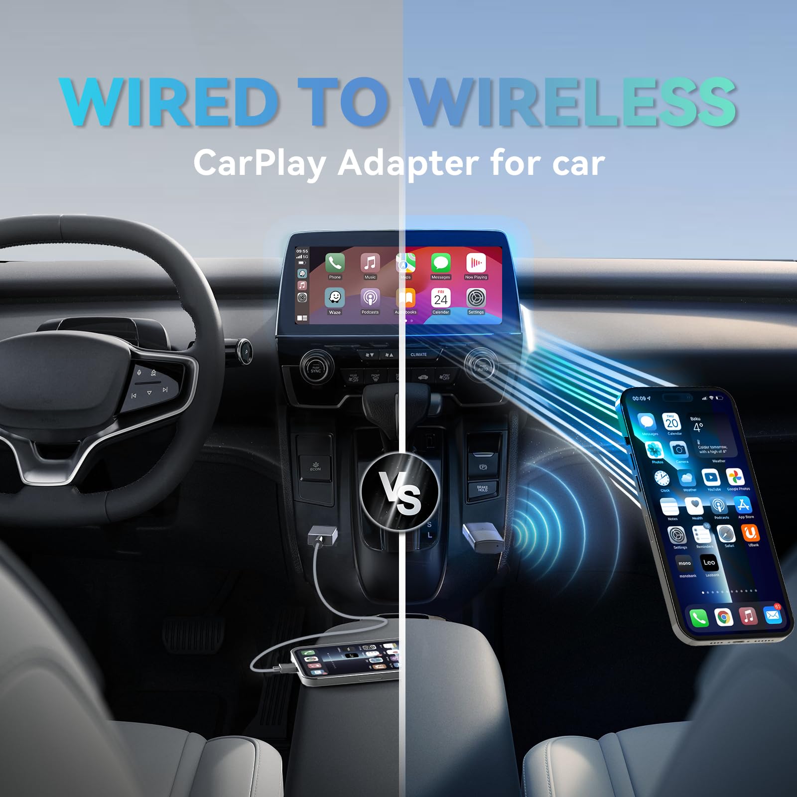 Foto 5 pulgar | Adaptador Carplay Inalámbrico Minix 2024pro Para Apple Iphone - Venta Internacional.