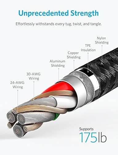Foto 4 pulgar | Cable Usb-a A Lightning Anker 551 De 1 M Para Iphone, Color Negro - Venta Internacional.