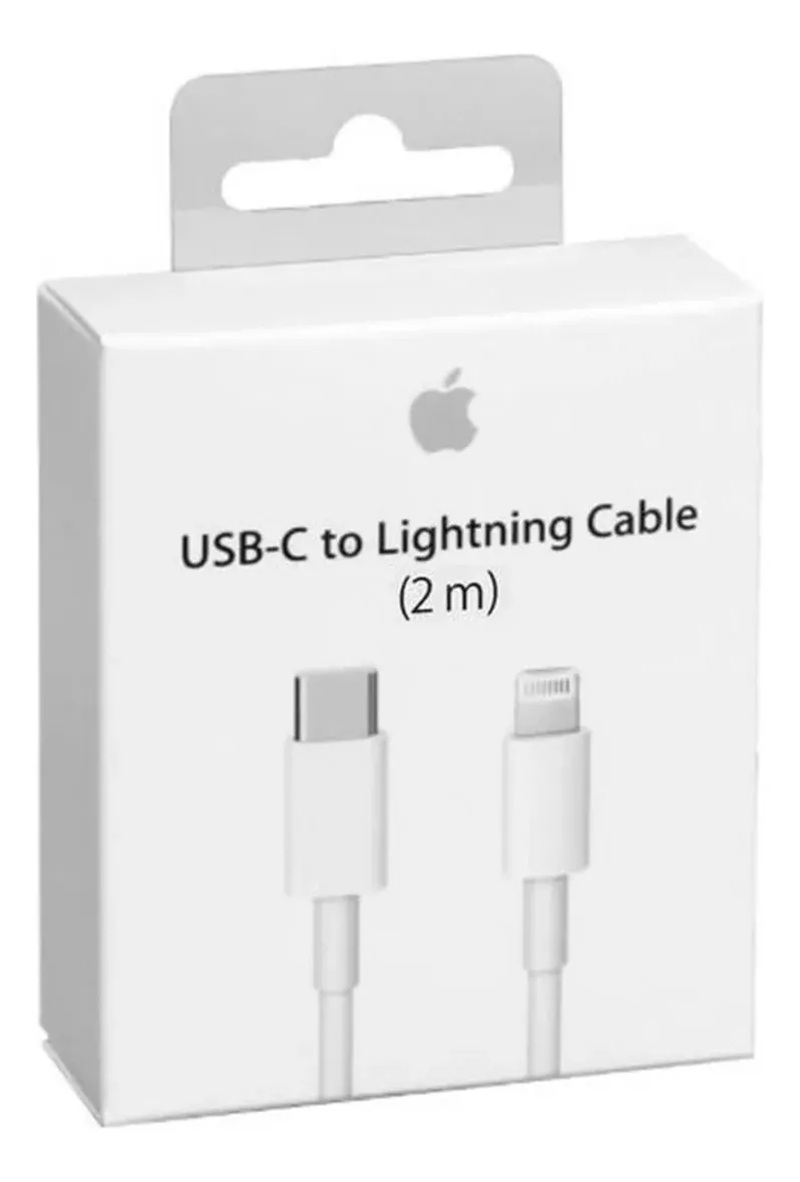 Foto 2 pulgar | Cable Apple Usb-c A Ligthning 2 Metros Color Blanco