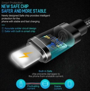 Foto 4 | Cable Xtellar Cargador Para Iphone De 3 Metros / Reforzado Uso Rudo