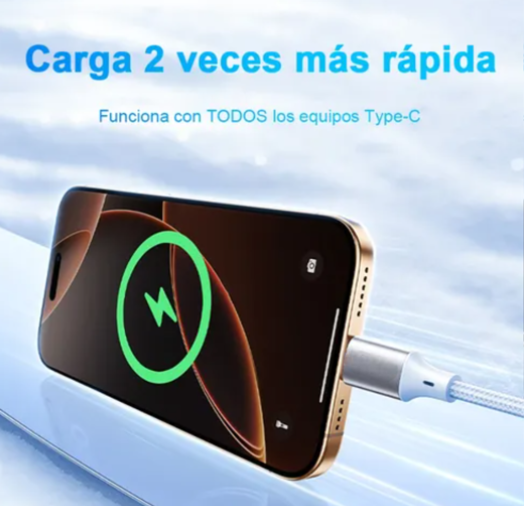 Foto 5 pulgar | 2 Xtellar Cables Usb-a A Usb-c 3.0 Carga Rápida 1.5m 3a