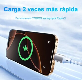 Foto 4 | 2 Xtellar Cables Usb-a A Usb-c 3.0 Carga Rápida 1.5m 3a