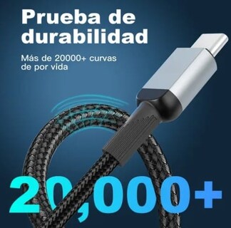 Foto 4 | Cable Xtellar Tipo C A Tipo C 60w Carga Rapida Cable 2m Reforzado