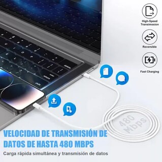 Foto 2 | Cable USB-C a USB-C Xtellar Carga Rápida 2 Piezas