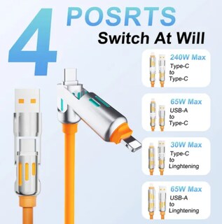 Foto 2 | Cables Xtellar Datos Usb A Type-c Para Iphone Samsung Carga Rápida