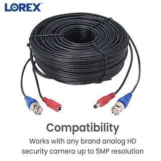 Foto 3 | Cable Lorex 4k Rg59 - Accesorio De Alimentación Para Cámara De Seguridad (30 M) - Venta Internacional.
