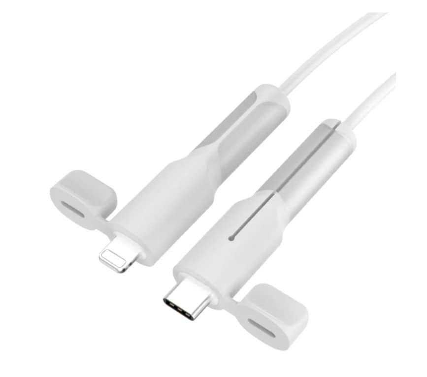 2 Funda  Xtellar  Protectora De Cable De Silicona Tipo C Para Iphone $549