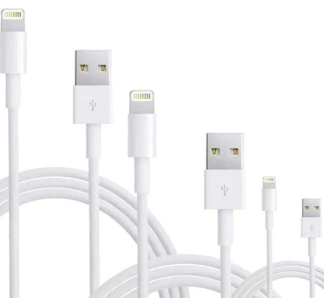 Xtellar Set De 3 Cables (a-l) De Carga Rápida Premium Para Iphone  Samsung Y Huawei