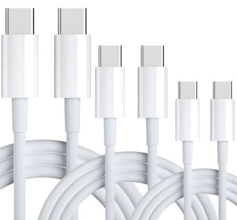 Foto 1 | Xtellar Set De 3 Cables (c-c) De Carga Rápida Premium Para Iphone Samsung Y Huawei