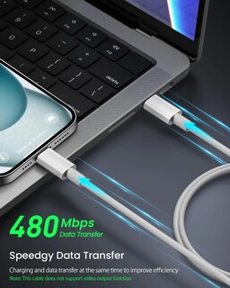 Foto 3 | Xtellar Set De 3 Cables (c-c) De Carga Rápida Premium Para Iphone Samsung Y Huawei